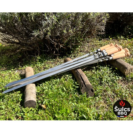 Large stainless steel skewer 83 cm