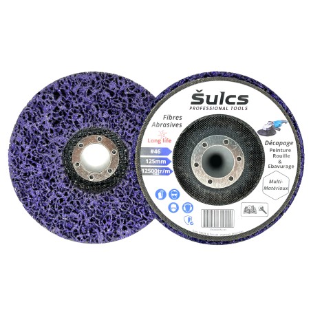 Disque de décapage fibre pour peinture et rouille - 125mm