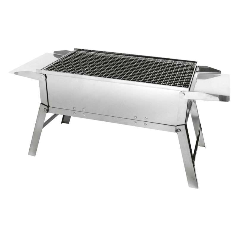 Barbecue de voyage pliant en Inox transportable pour camping, pêche et bivouac