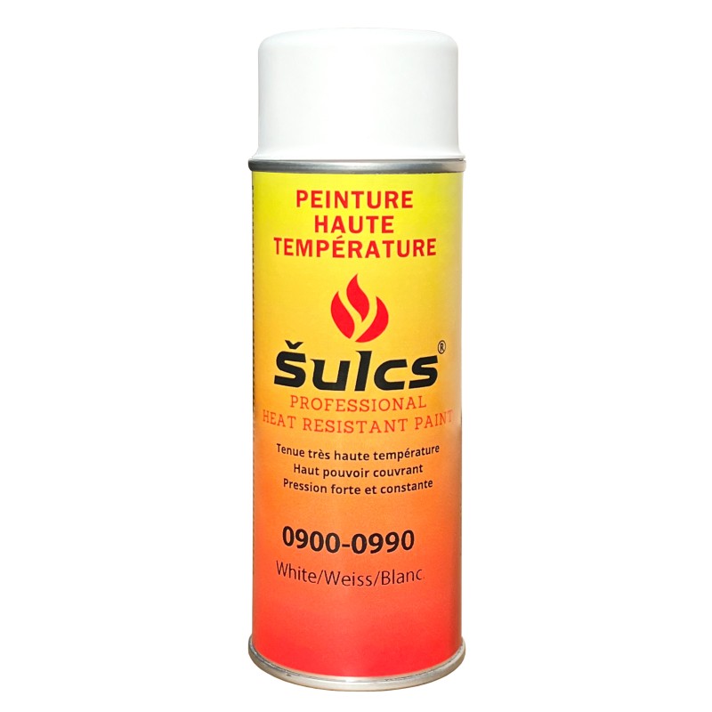 900° high temperature paint - White - For barbecue, chimney and inserts