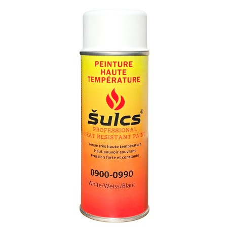 900° high temperature paint - White - For barbecue, chimney and inserts