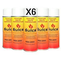 900° high temperature paint - White - For barbecue, chimney and inserts