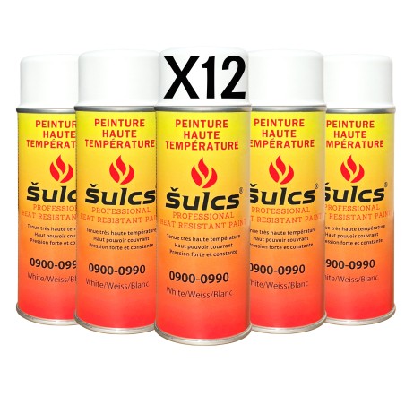 900° high temperature paint - White - For barbecue, chimney and inserts