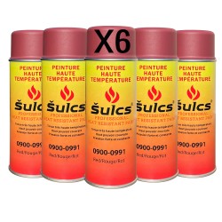 900° high temperature paint - Red - for barbecue, chimney and inserts