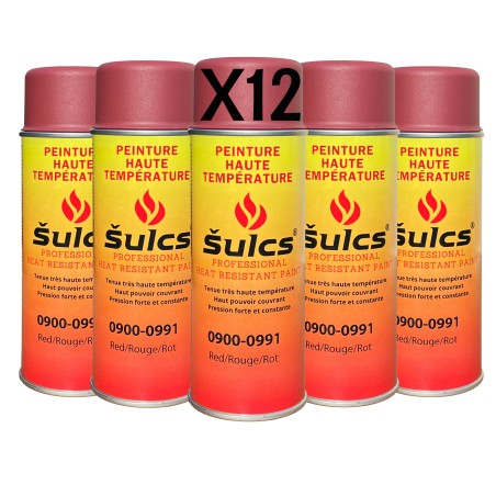 900° high temperature paint - Red - for barbecue, chimney and inserts
