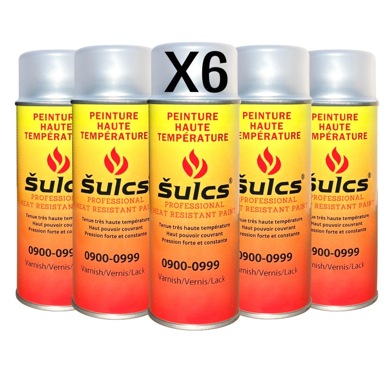 Vernis haute température professionnel 200° - Transparent - Aérosol 400Ml - Ref. 0999