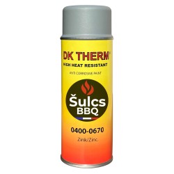 Peinture anti corrosion haute température à base de ZINC - Gris - Aérosol 400Ml - Ref 0670