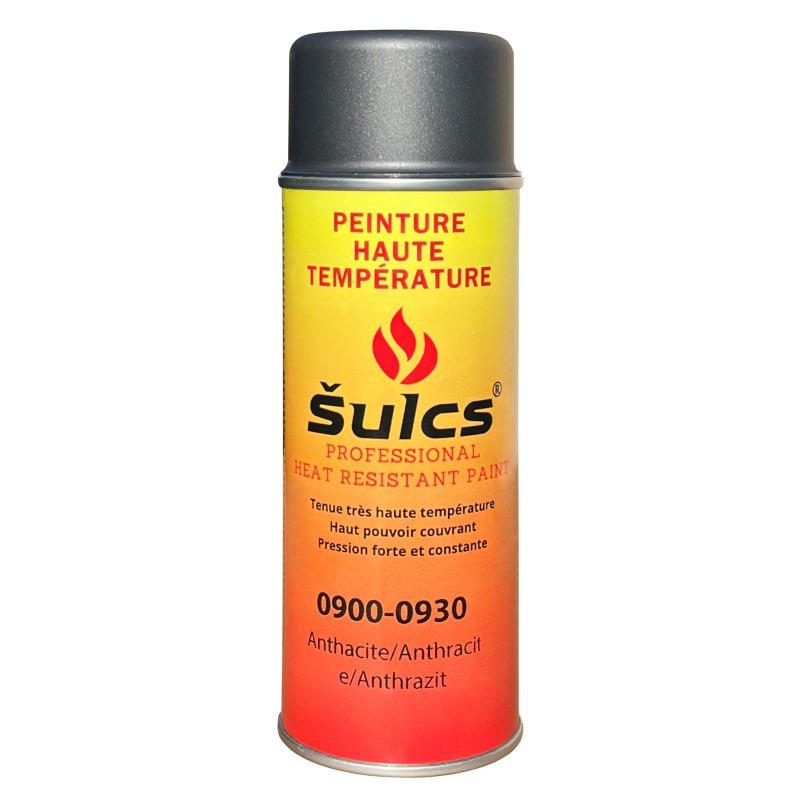 900° high temperature paint - Grey - For barbecue, chimney and inserts