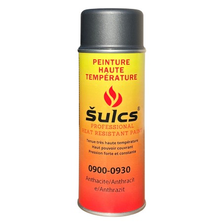 900° high temperature paint - Grey - For barbecue, chimney and inserts