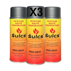 Gris Anthracite - Peinture professionnelle haute température 900°c - Aérosol 400Ml - Ref. 0930
