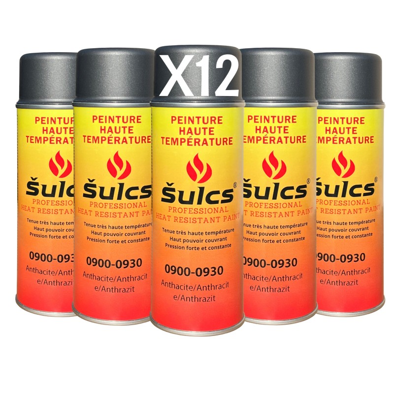 900° high temperature paint - Grey - For barbecue, chimney and inserts