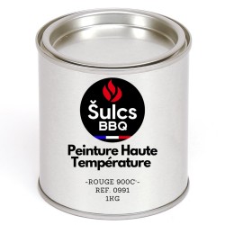 Pot of Professional Red high temperature paint 900° - 1Kg