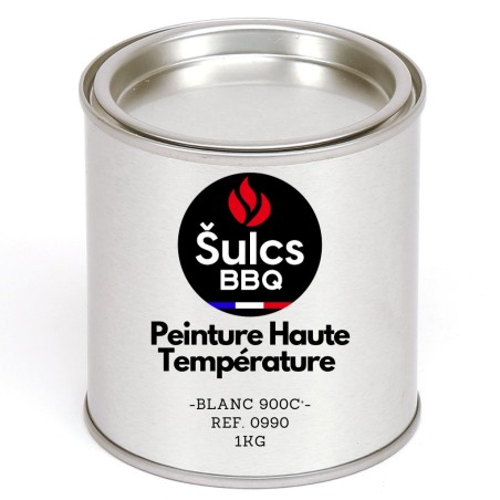 Pot of Professional White high temperature paint 900° - 1Kg