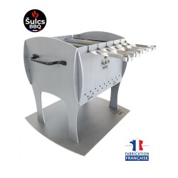 Barbecue de table / transportable - Modèle S - Acier Brut -