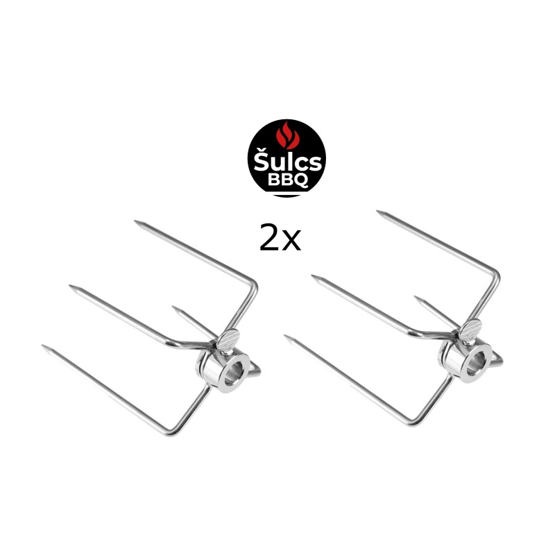 Paire de broches supplémentaires pour Kit Tournebroche