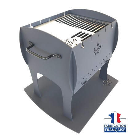 Barbecue de table / transportable - Modèle S - Noir Mat -