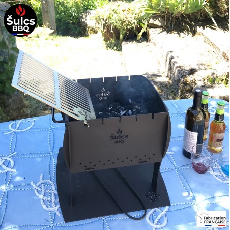 Barbecue de table / transportable - Modèle S - Acier Brut -