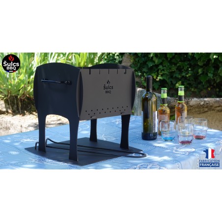Barbecue de table / transportable - Modèle S - Acier Brut -