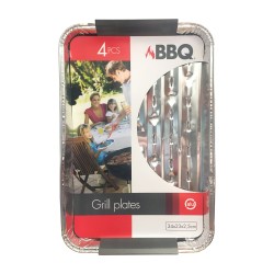 Aluminum trays for cooking / keeping warm x4