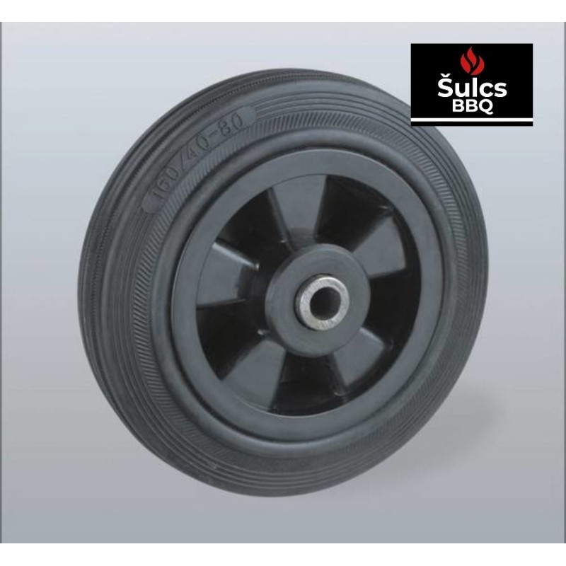 Pair of solid rubber wheels for L and XL models