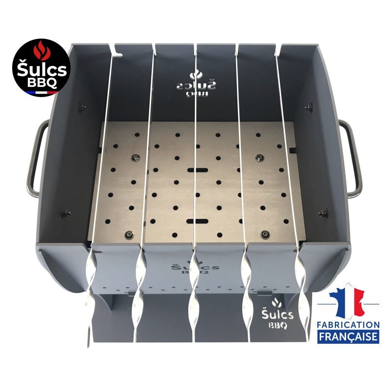 Table / transportable barbecue - Model S - Matt Black -