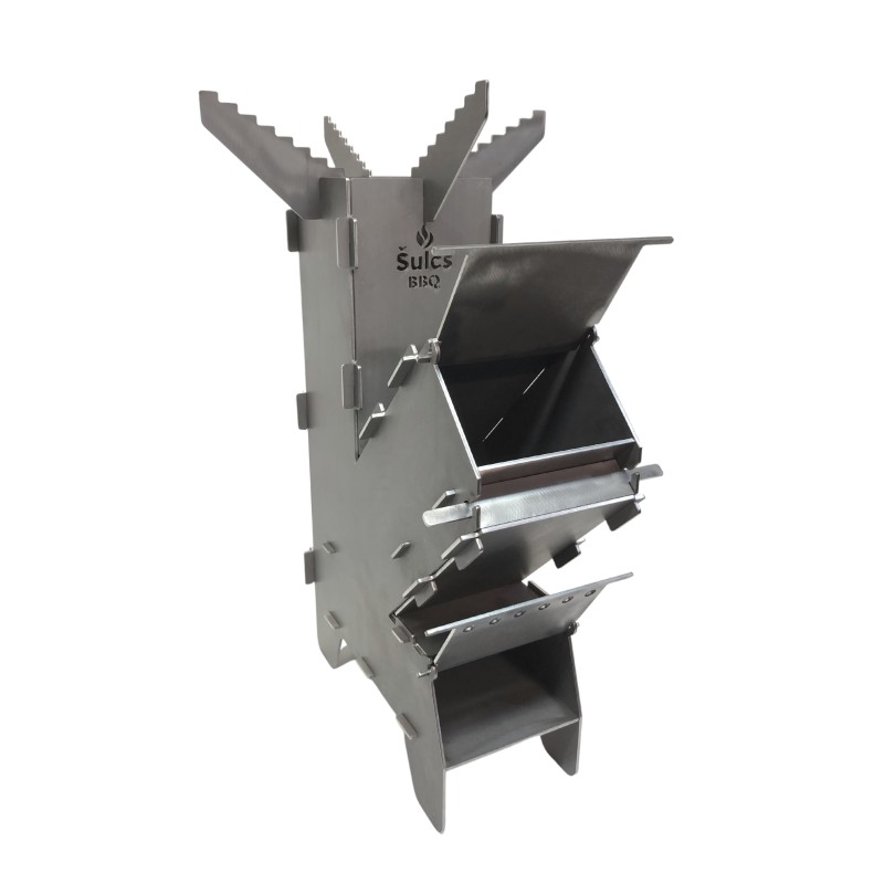 Rocket Stove transportable Šulcs BBQ