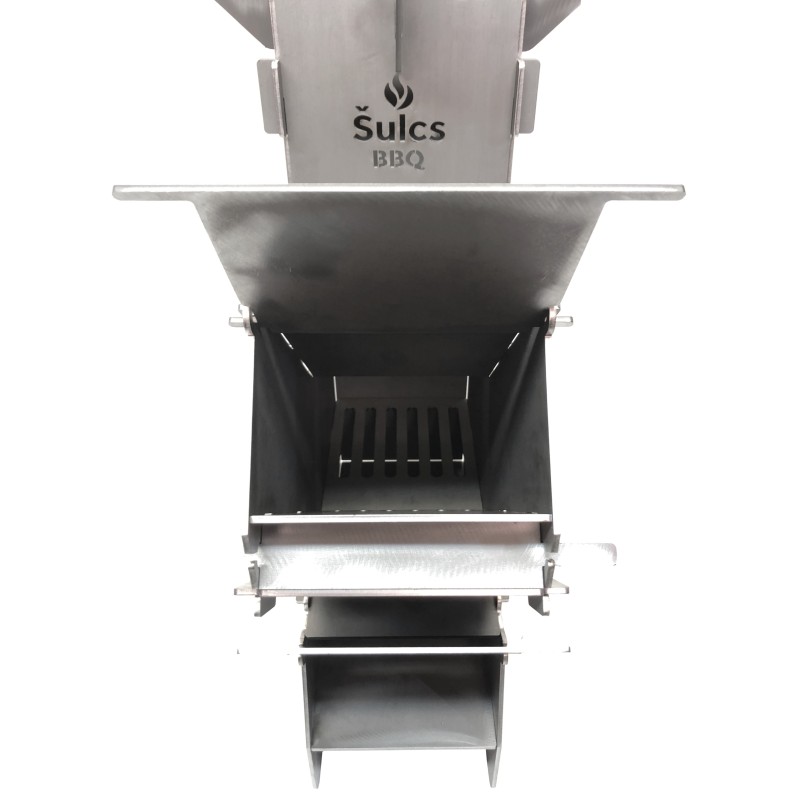 Rocket Stove transportable Šulcs BBQ