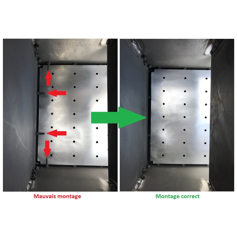 Hearth plate kit for model V1, V2 and V3 - Size XL