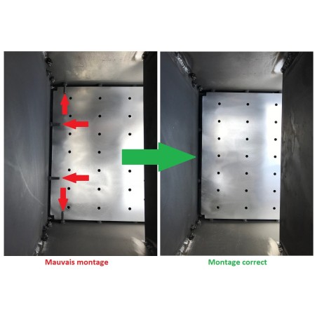 Hearth plate kit for model V1, V2 and V3 - Size XL