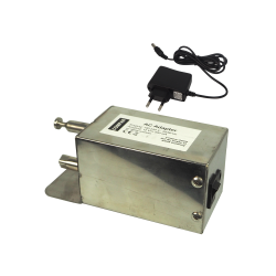 Barbecue motor reinforced stainless steel box with adapter