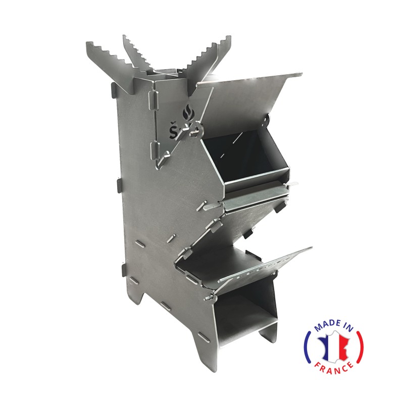 Small Portable Rocket Stove Šulcs BBQ