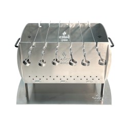 Table / transportable barbecue - Model L - 100% stainless steel -