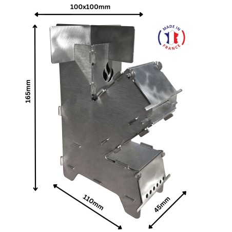 Rocket Stove de poche transportable Šulcs BBQ