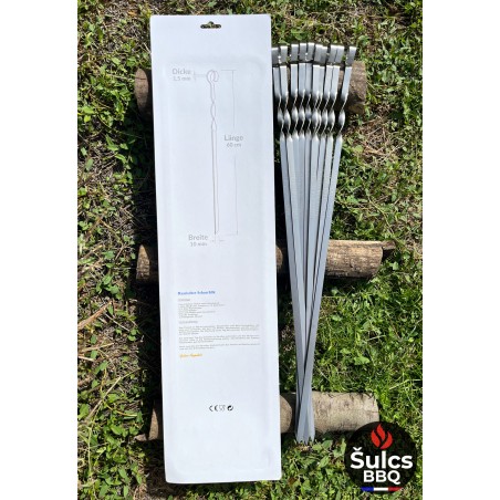 Stainless steel skewers 40 / 50 / 60 cm